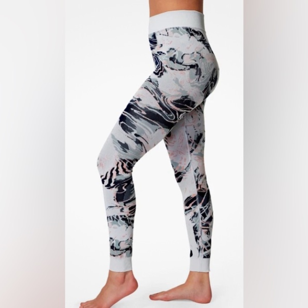 NEW‎ Sweaty Betty Glacier Mountain Jacquard Base Layer Leggings